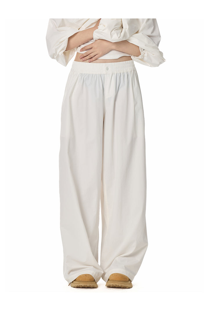 Street Relaxed Wide-Leg Banding Pants TSBP0276