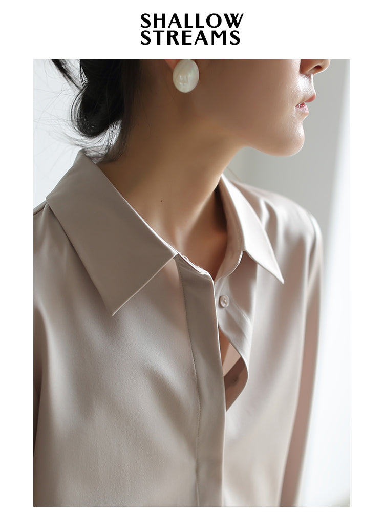 Luxe Drape Satin Blouse SSSB0184