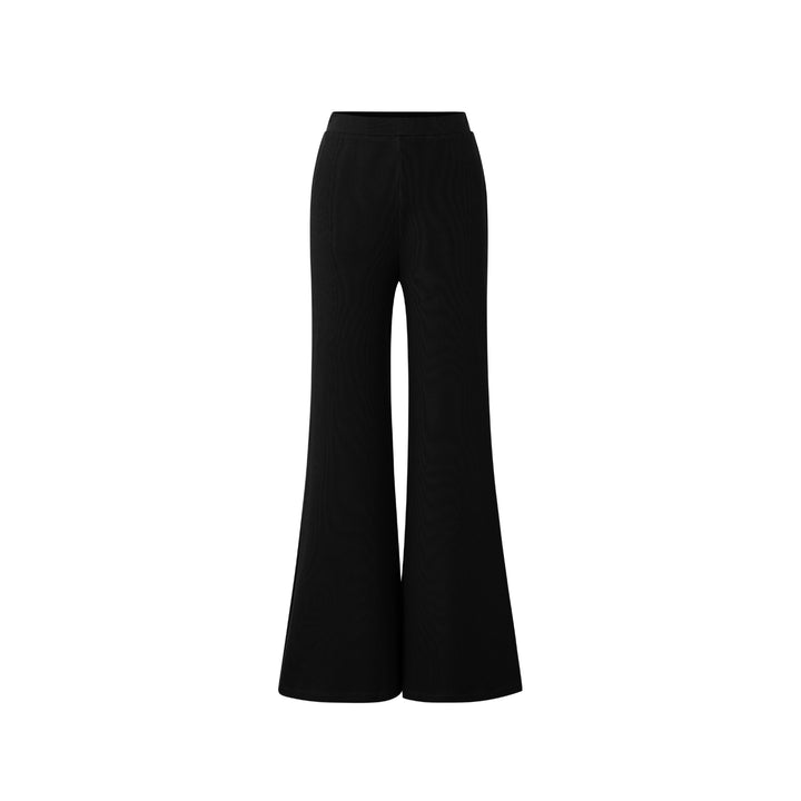 Luxe Ribbed Knit Dress & Flared Pants Set MSPS0254