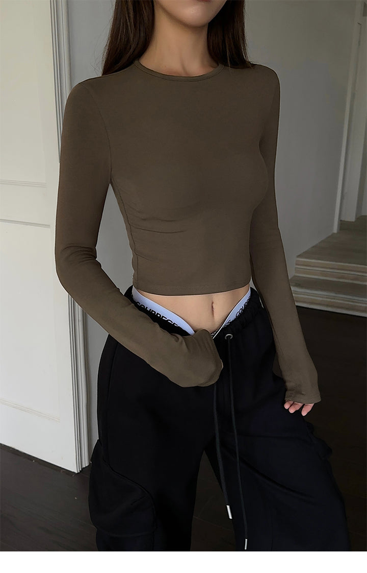 Sculpted Fit Cropped Long Sleeve NHLS0259
