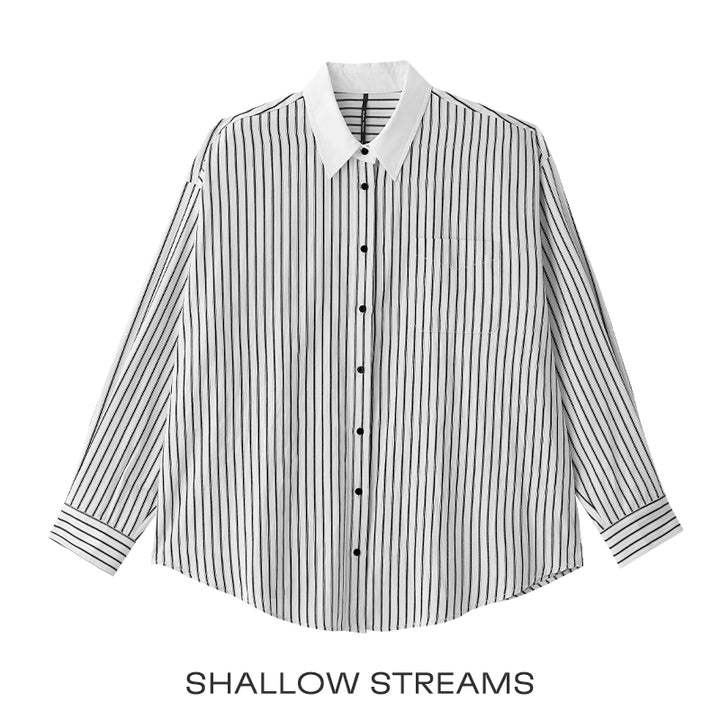 Coastal Line Oversized Shirt SSOS0186