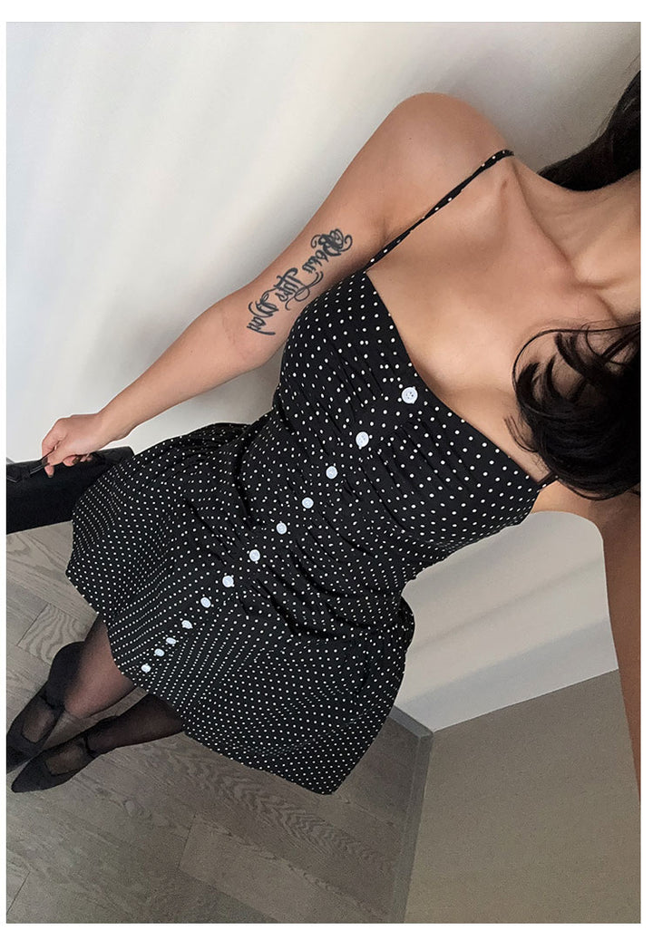 Midnight Dots Corset Dress VLCD0241