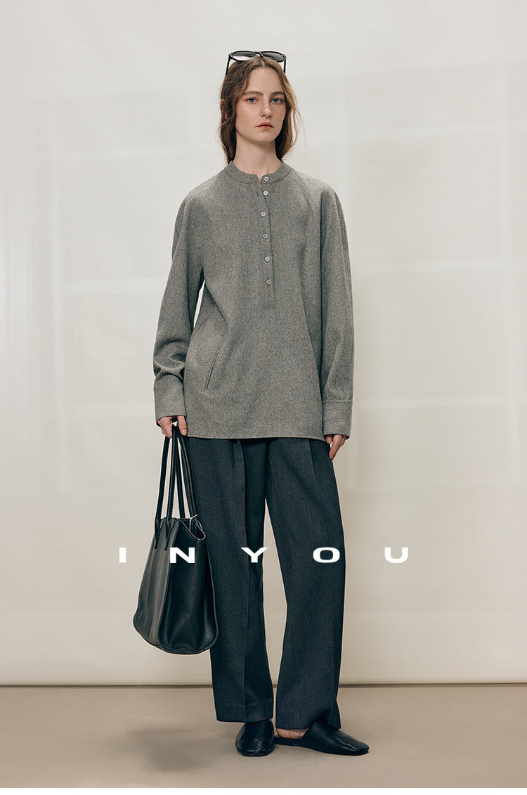 Tailored Ease Wool-Blend Slacks IYWS0320