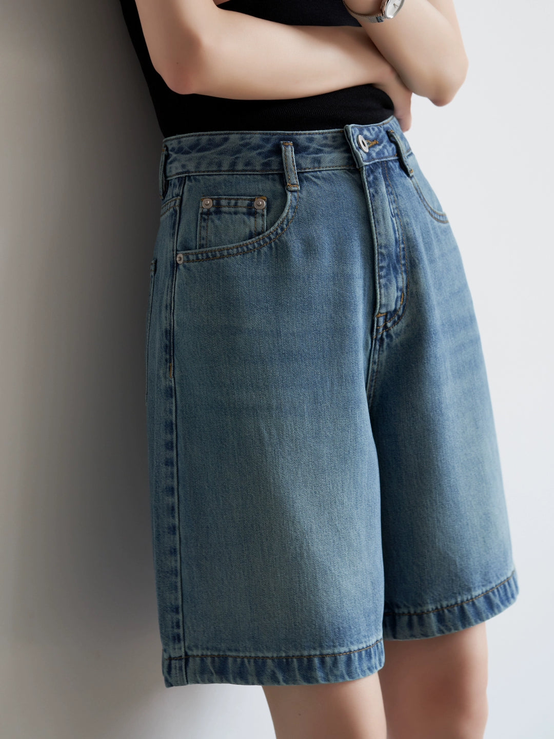 SoftEdge Washed Denim Shorts SSDS0221