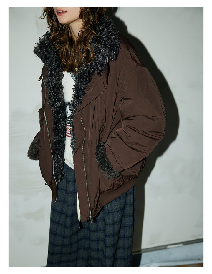 Cozy Fur-Lined Nylon Jacket BMNJ0294