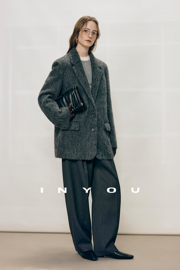 Tailored Ease Wool-Blend Slacks IYWS0320