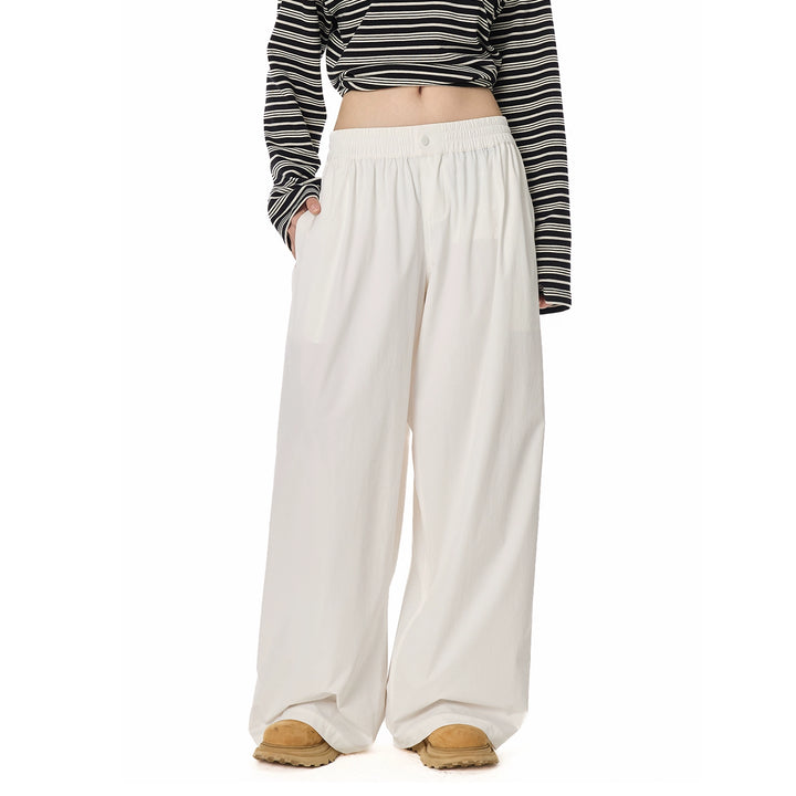 Street Relaxed Wide-Leg Banding Pants TSBP0276