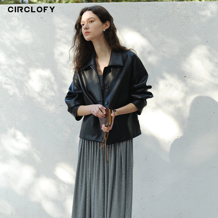 Vintage Soft PU Short Jacket CCLJ0140
