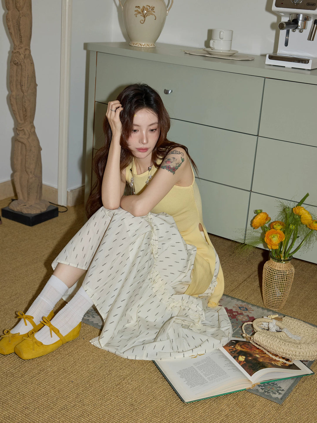 Butterline Asymmetric Knit Top KKKT0330