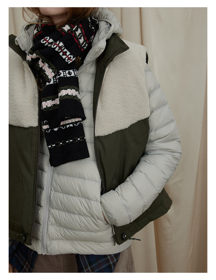 Olive Sherpa-Panel Utility Vest BMUV0298