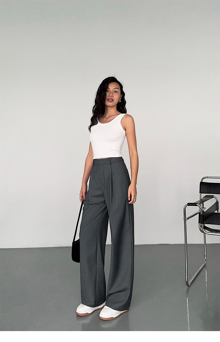 SoftLine Tailored Wide-Leg Trousers NHWT0206