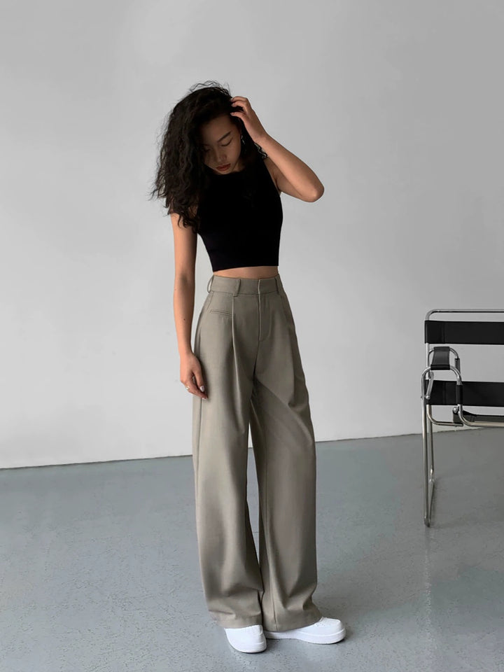 SoftLine Tailored Wide-Leg Trousers NHWT0206