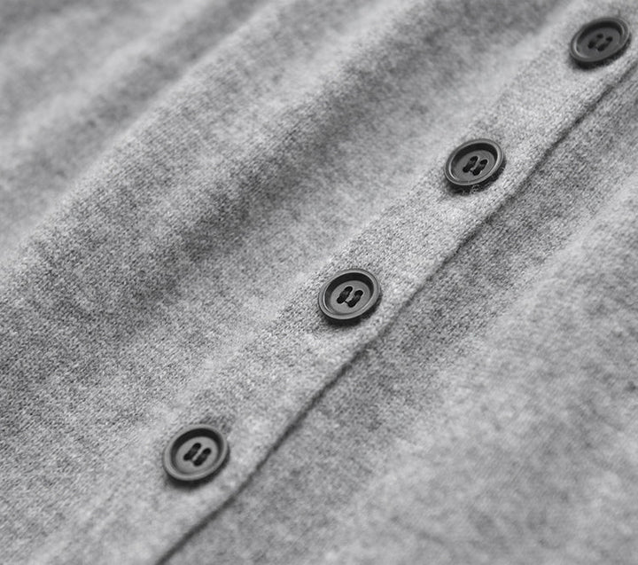 Soft Buttoned Wool Midi Skirt INMS0283