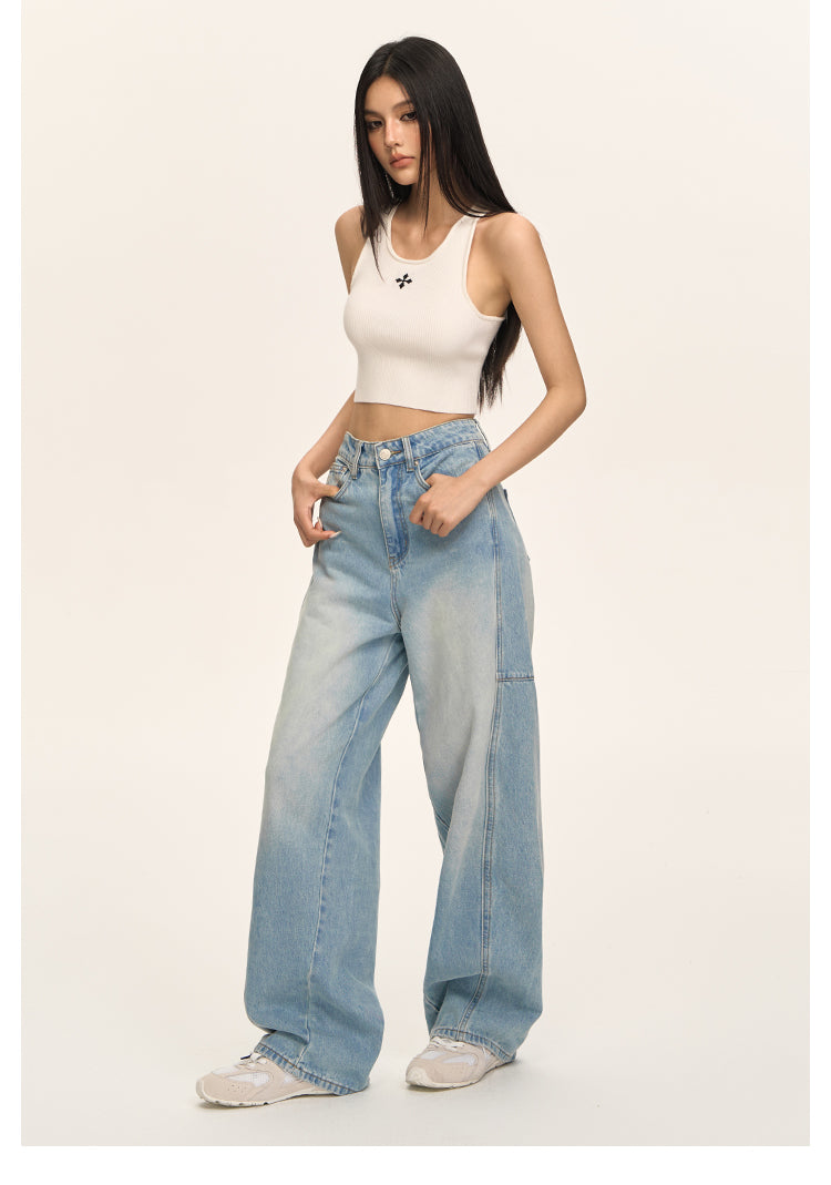 CloudEase Wide-Leg Denim Pants CVDP0158