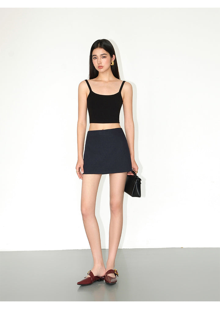Sculpted Sleeveless Blazer Mini Set NHMS0180