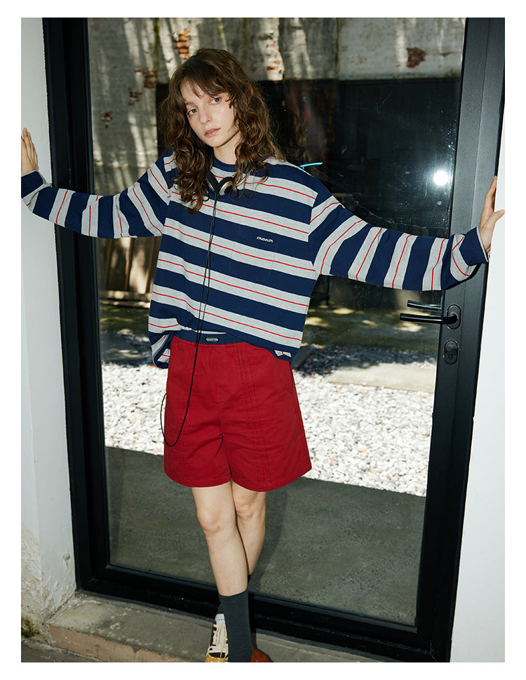 Retro Stripe Cotton Tee BMCT0266