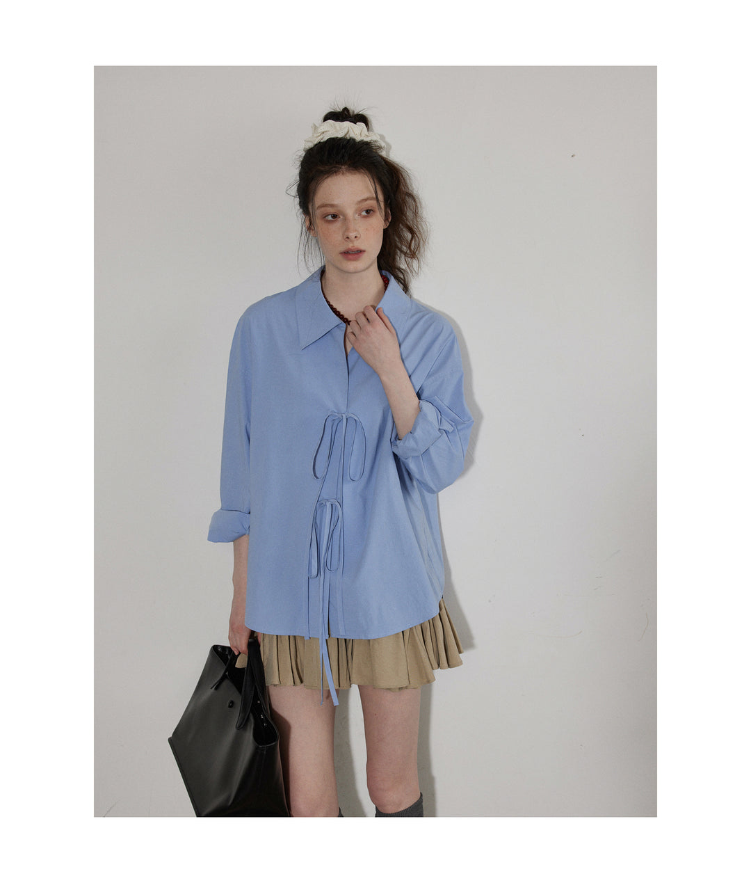 Soft Tie Blouson Shirt LCBS0164