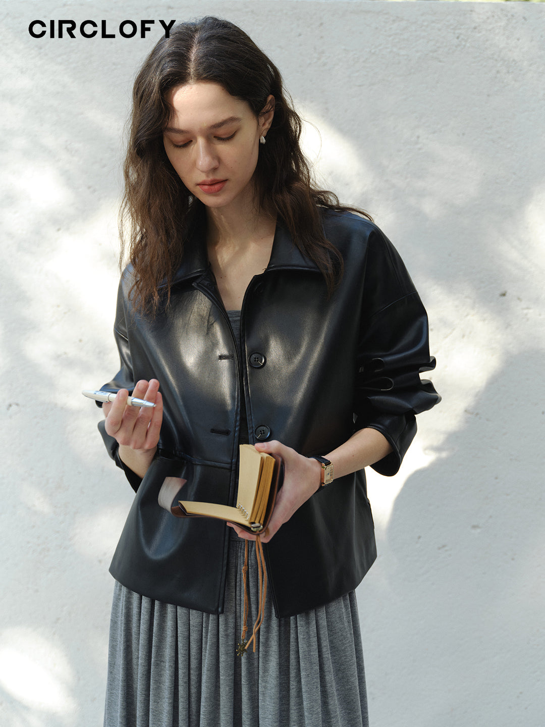 Vintage Soft PU Short Jacket CCLJ0140