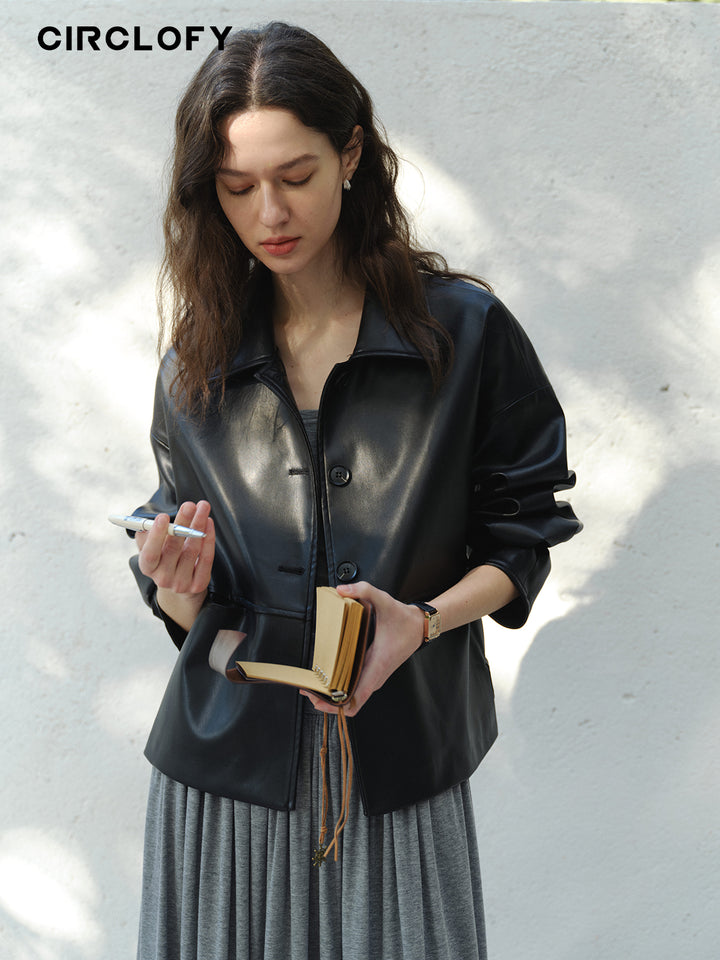 Vintage Soft PU Short Jacket CCLJ0140