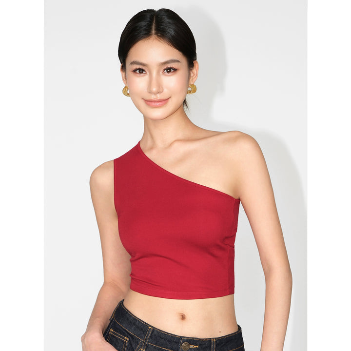 AsymFit One-Shoulder Knit Tank NHTT0227