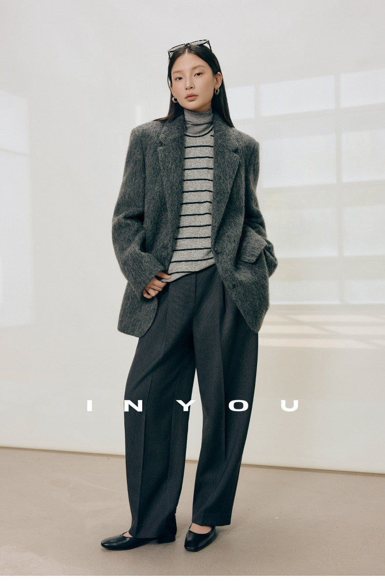 Tailored Ease Wool-Blend Slacks IYWS0320