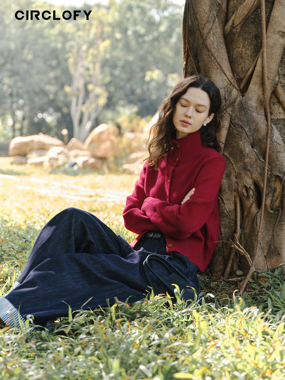 Cozy Luxe High-Neck Cardigan CCHC0139