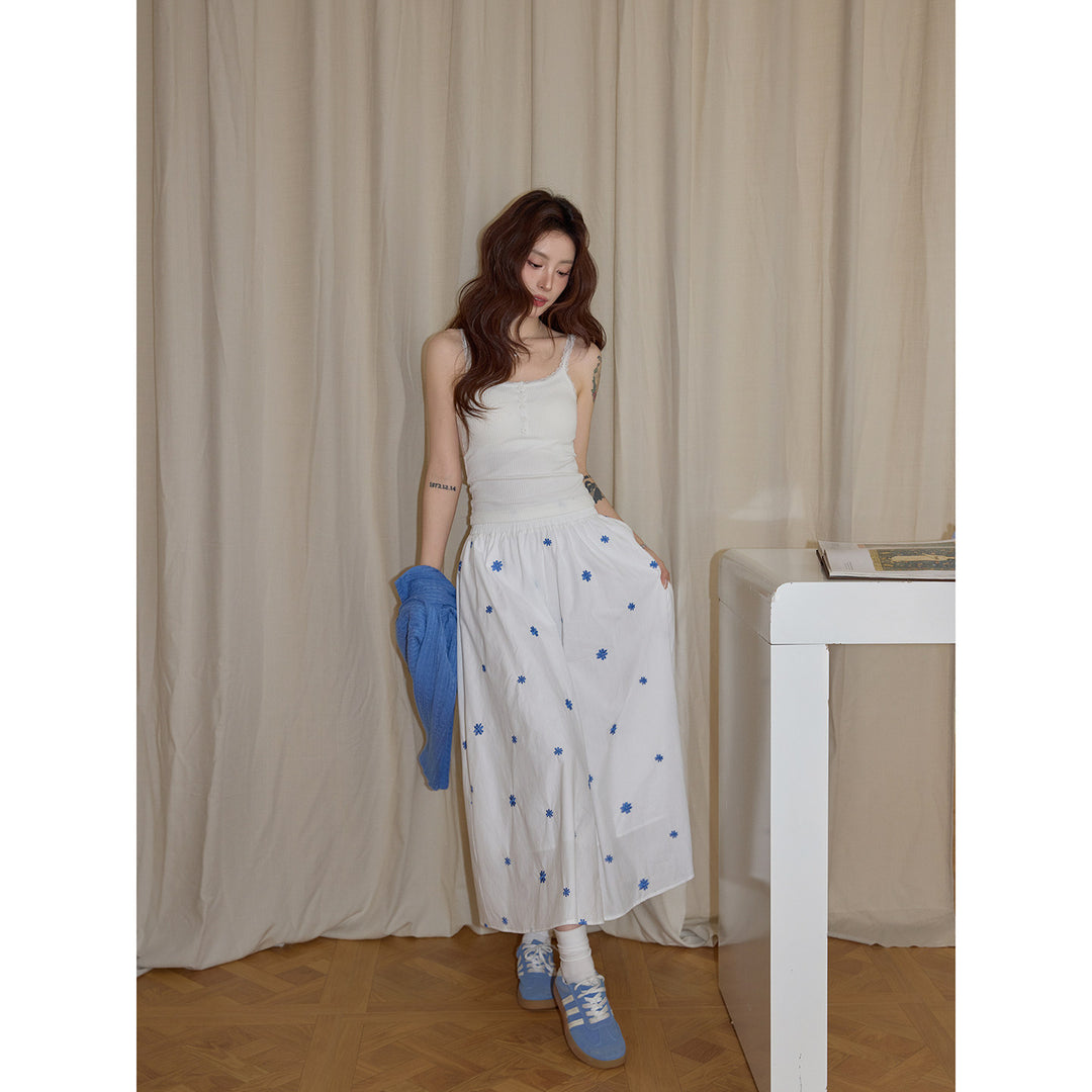 Blue Daisy Breeze Skirt KKBS0339