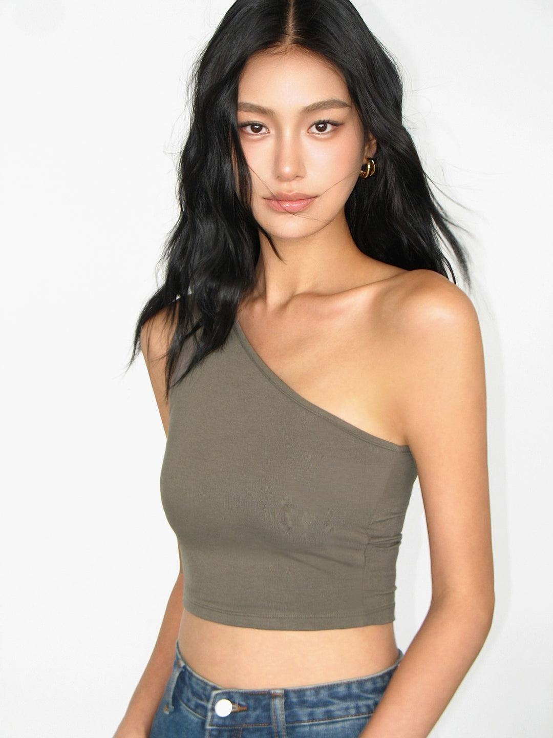 AsymFit One-Shoulder Knit Tank NHTT0227