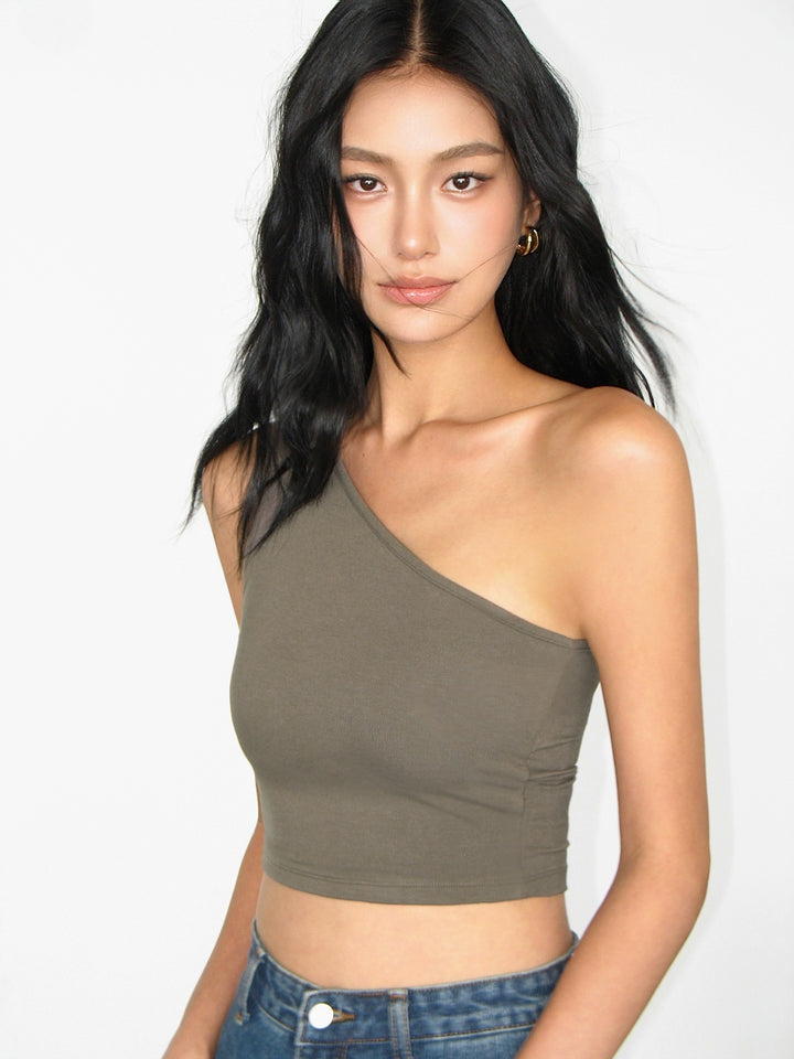 AsymFit One-Shoulder Knit Tank NHTT0227