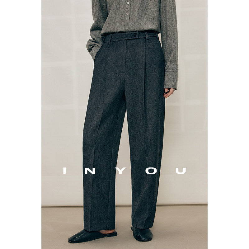 Tailored Ease Wool-Blend Slacks IYWS0320