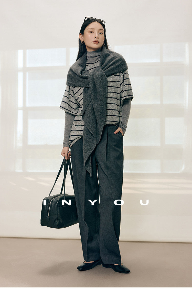 Tailored Ease Wool-Blend Slacks IYWS0320