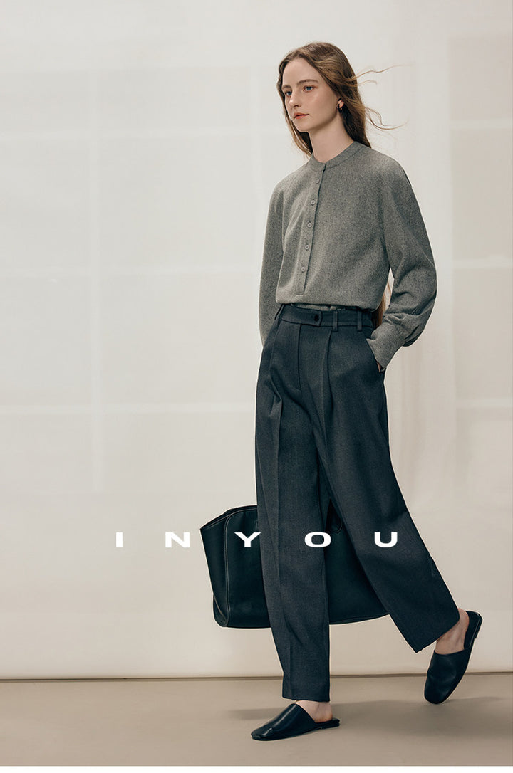 Tailored Ease Wool-Blend Slacks IYWS0320