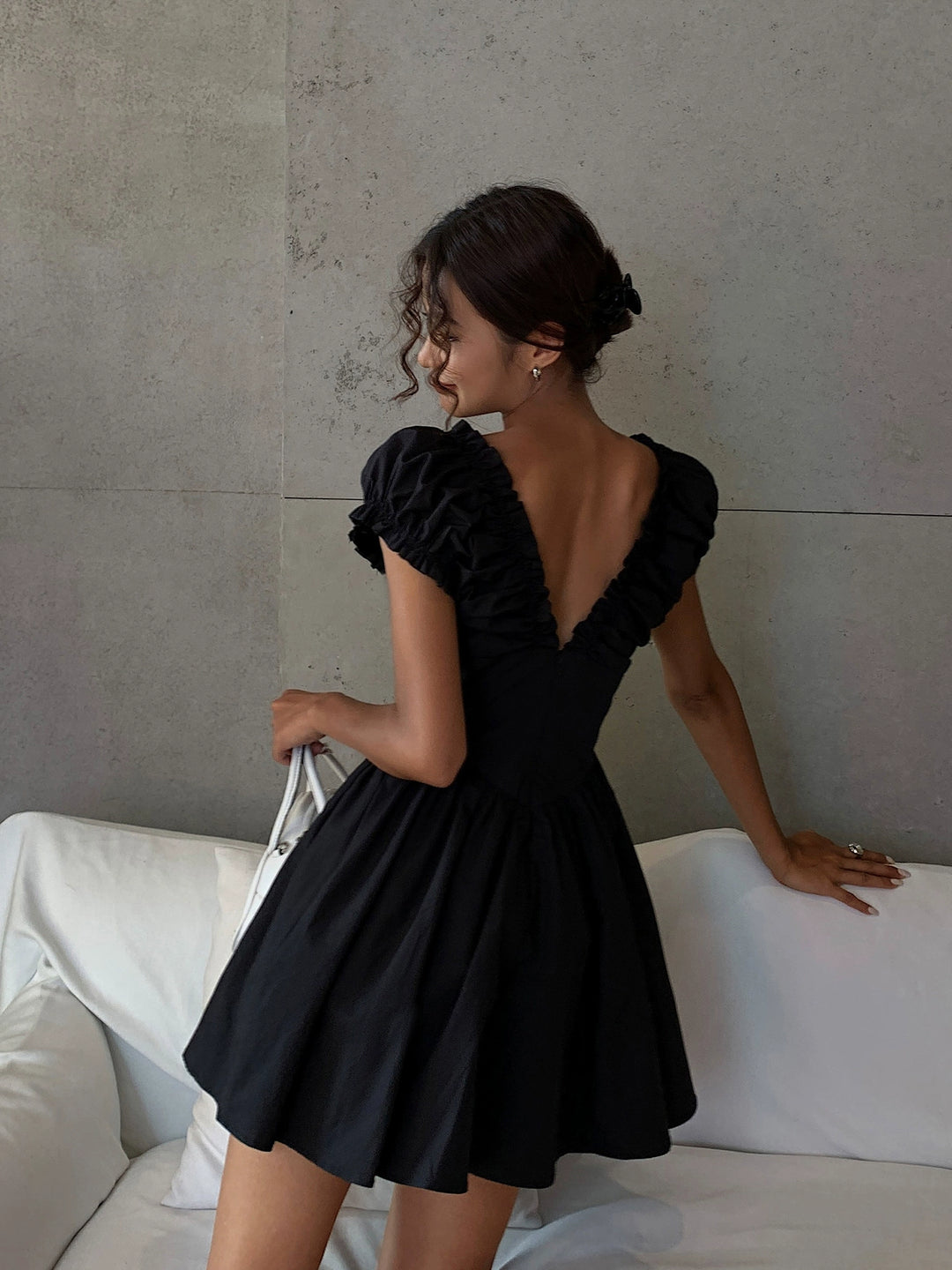 Summer Drape V Dress OUVD0245