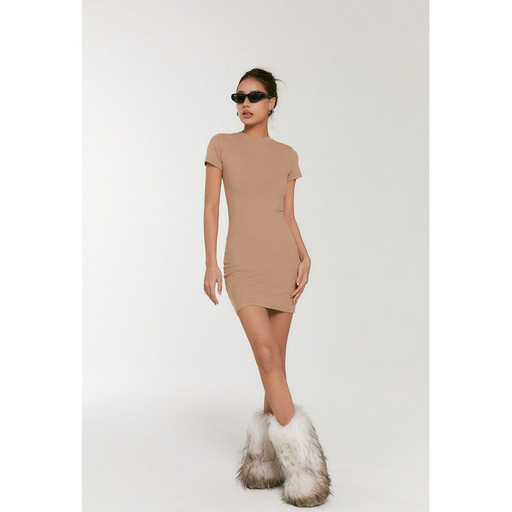 SculptFit Ribbed Mini Tee Dress DGMD0203