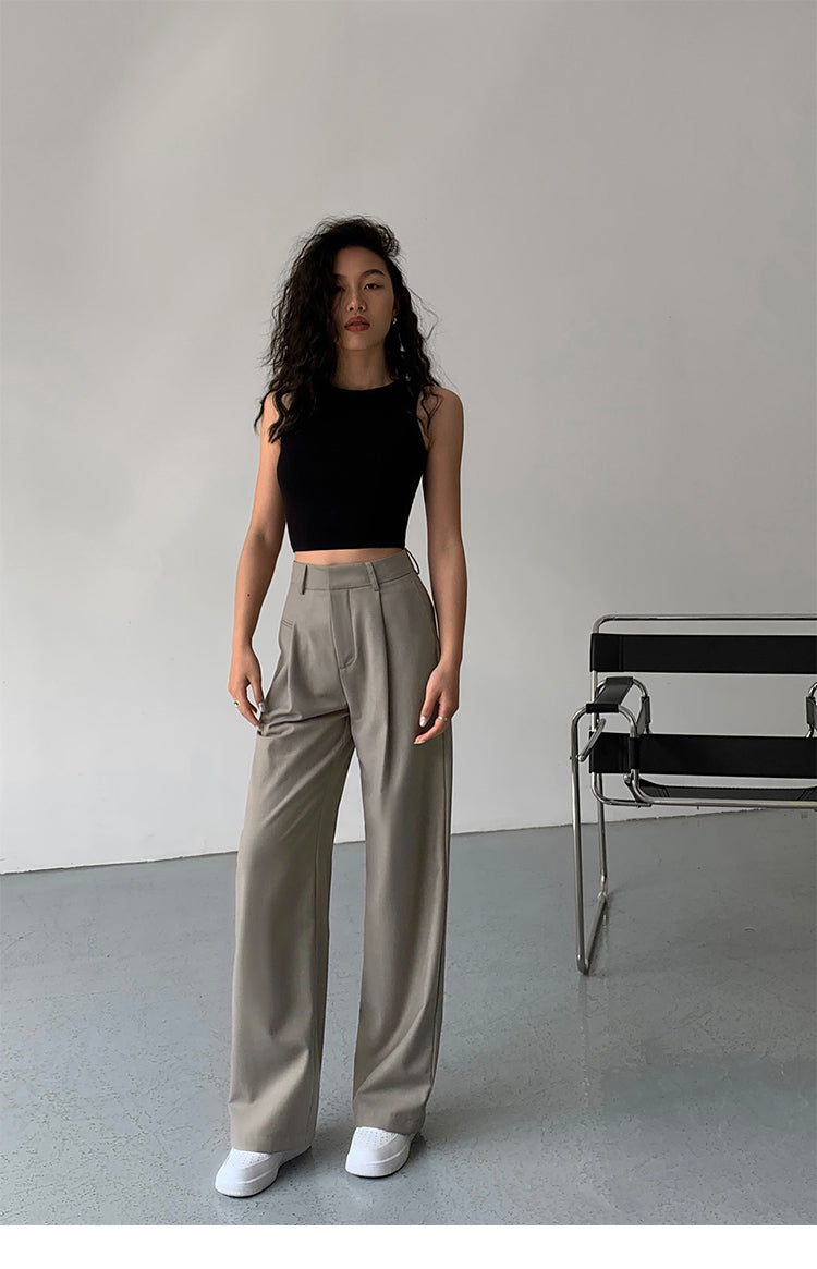 SoftLine Tailored Wide-Leg Trousers NHWT0206