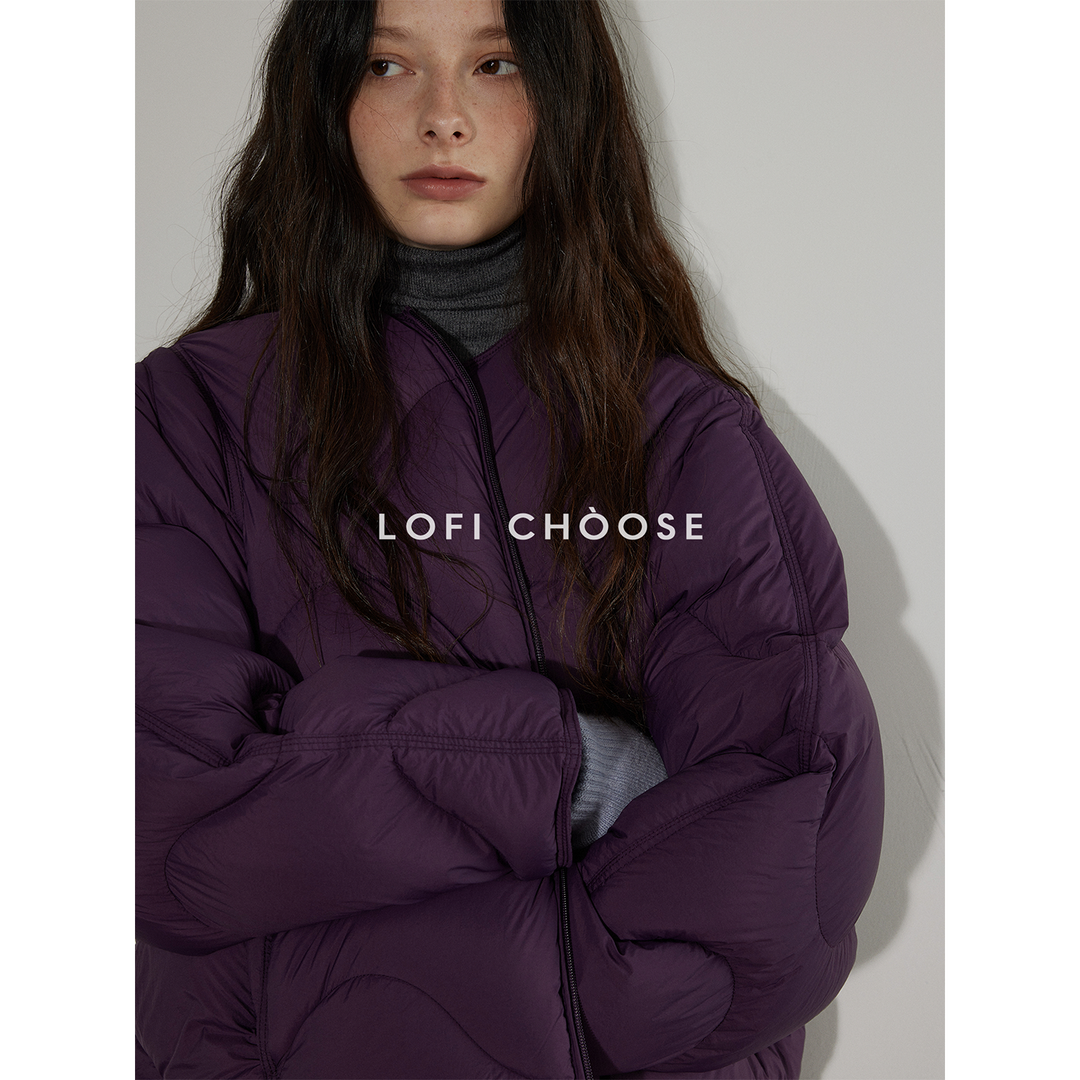 Wave Quilted Cotton Down Jacket LCDJ0305