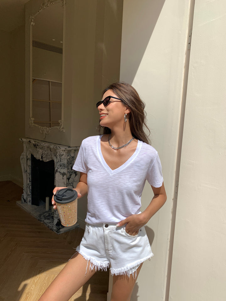 Soft V-Neck Daily Tee DGDT0202