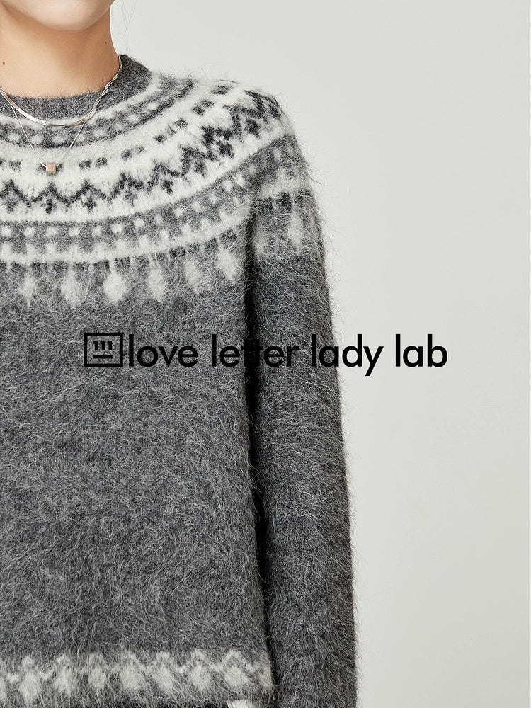 Nordic Inspired Mohair Sweater LLMS0096