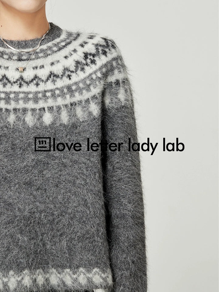 Nordic Inspired Mohair Sweater LLMS0096