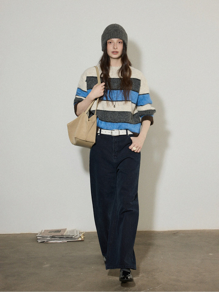 Harbor Stripe Wool-Blend Knit Sweater LCKS0311