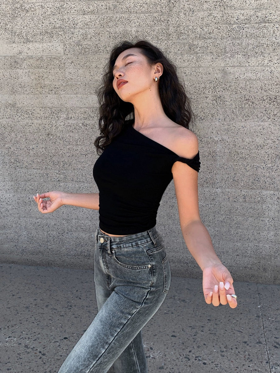 AsymSoft One-Shoulder Tee NHST0189