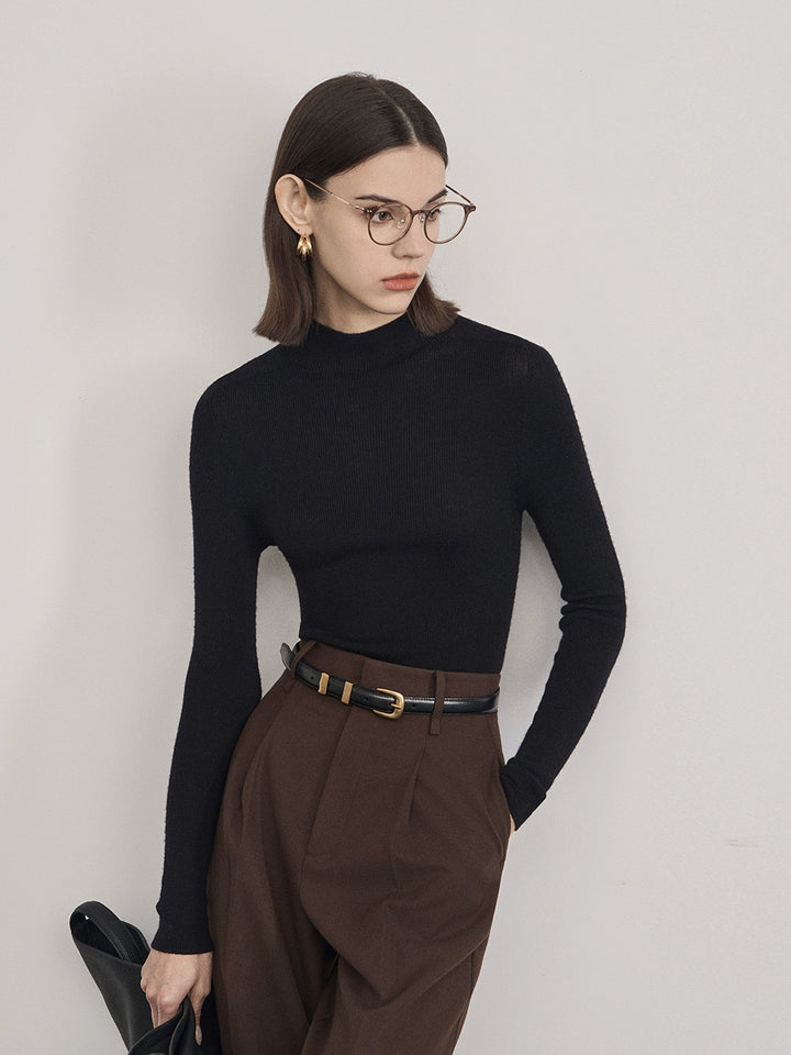 Elegant Wool Turtleneck Sweater SSTS0061