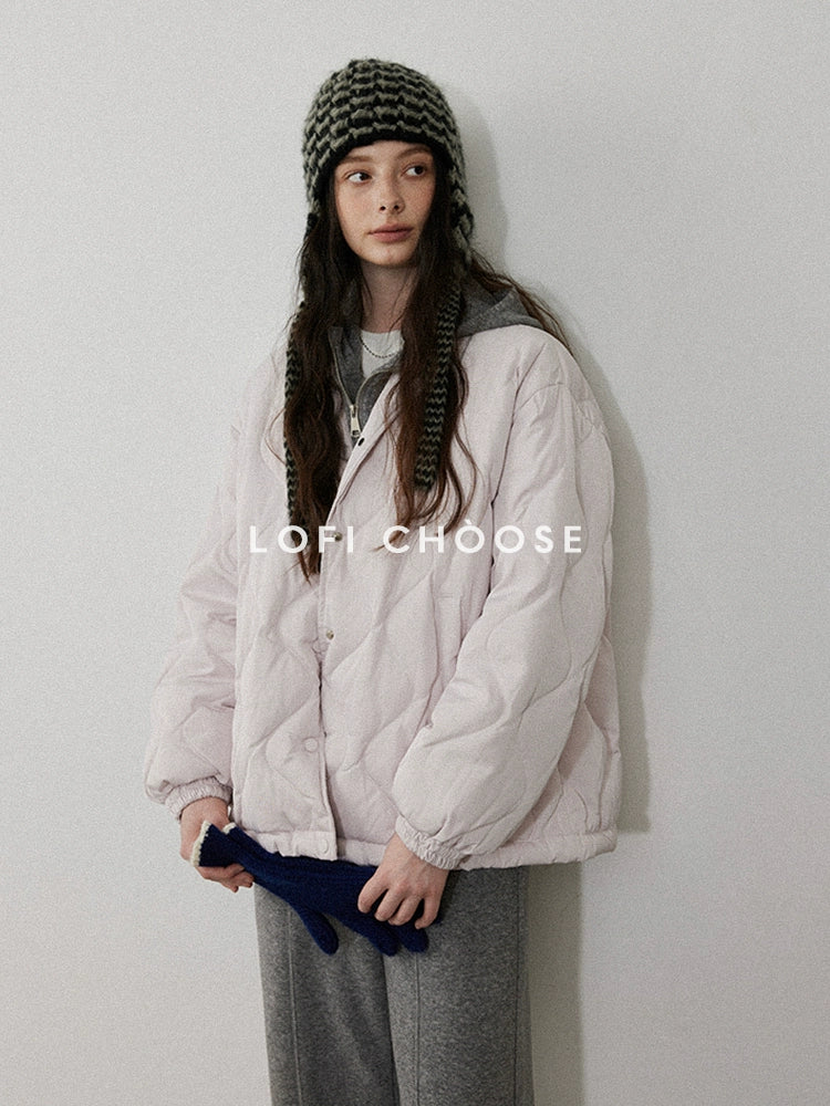 Quilted Chevron Down Jacket LCDJ0052