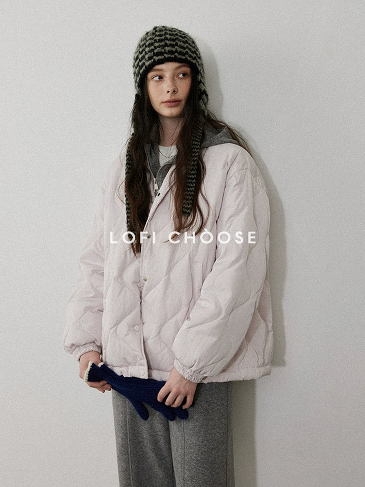 Quilted Chevron Down Jacket LCDJ0052