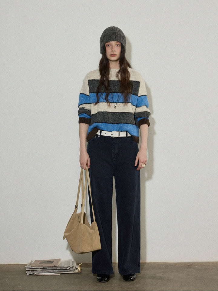 Harbor Stripe Wool-Blend Knit Sweater LCKS0311