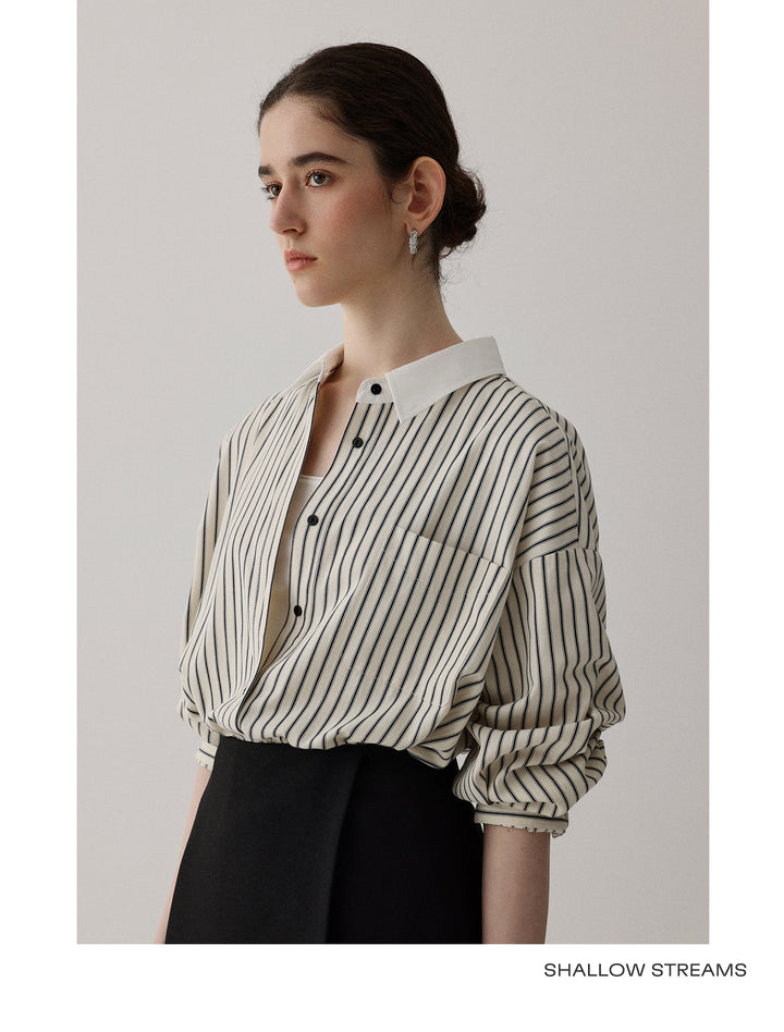 Coastal Line Oversized Shirt SSOS0186