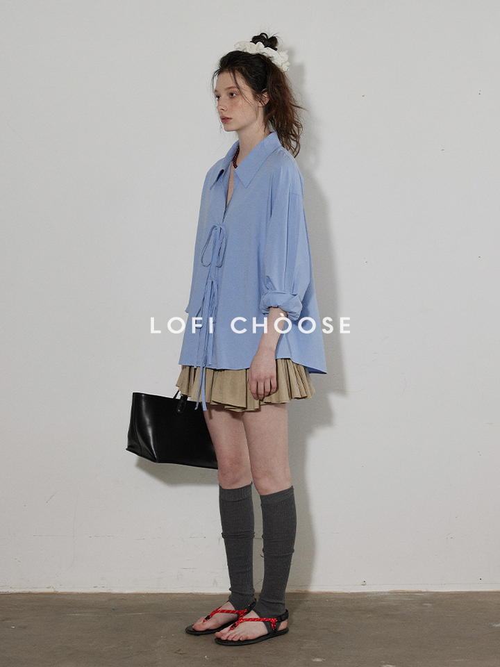 Soft Tie Blouson Shirt LCBS0164