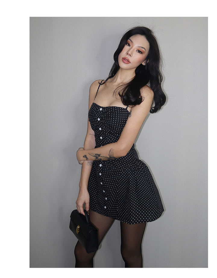 Midnight Dots Corset Dress VLCD0241
