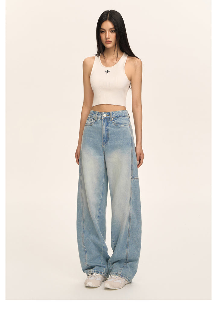 CloudEase Wide-Leg Denim Pants CVDP0158