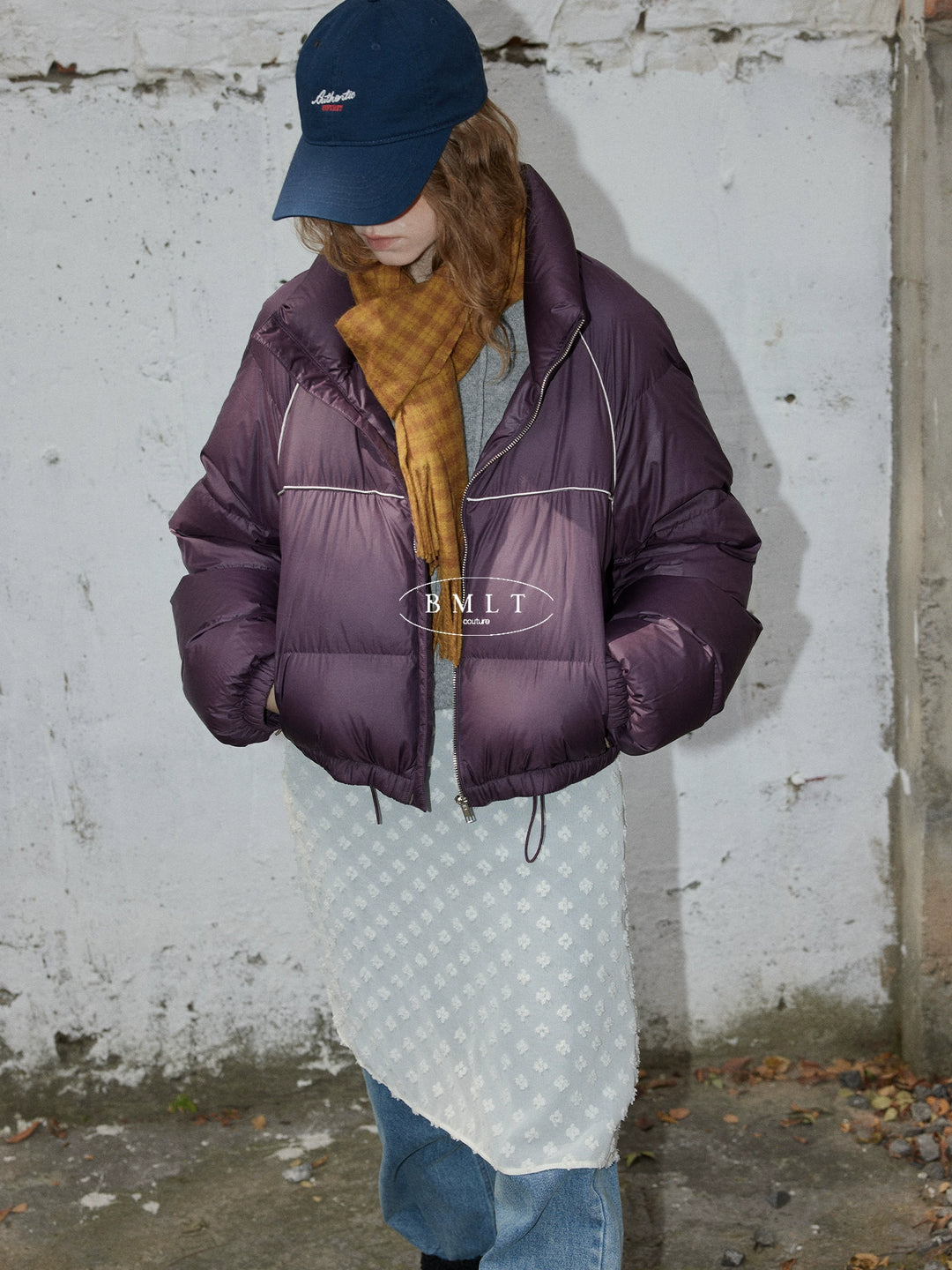 Plum Cloud Cropped Puffer Jacket BMPJ0296